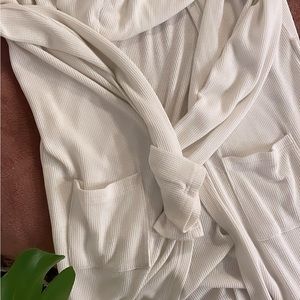 White Hooded Cardigan